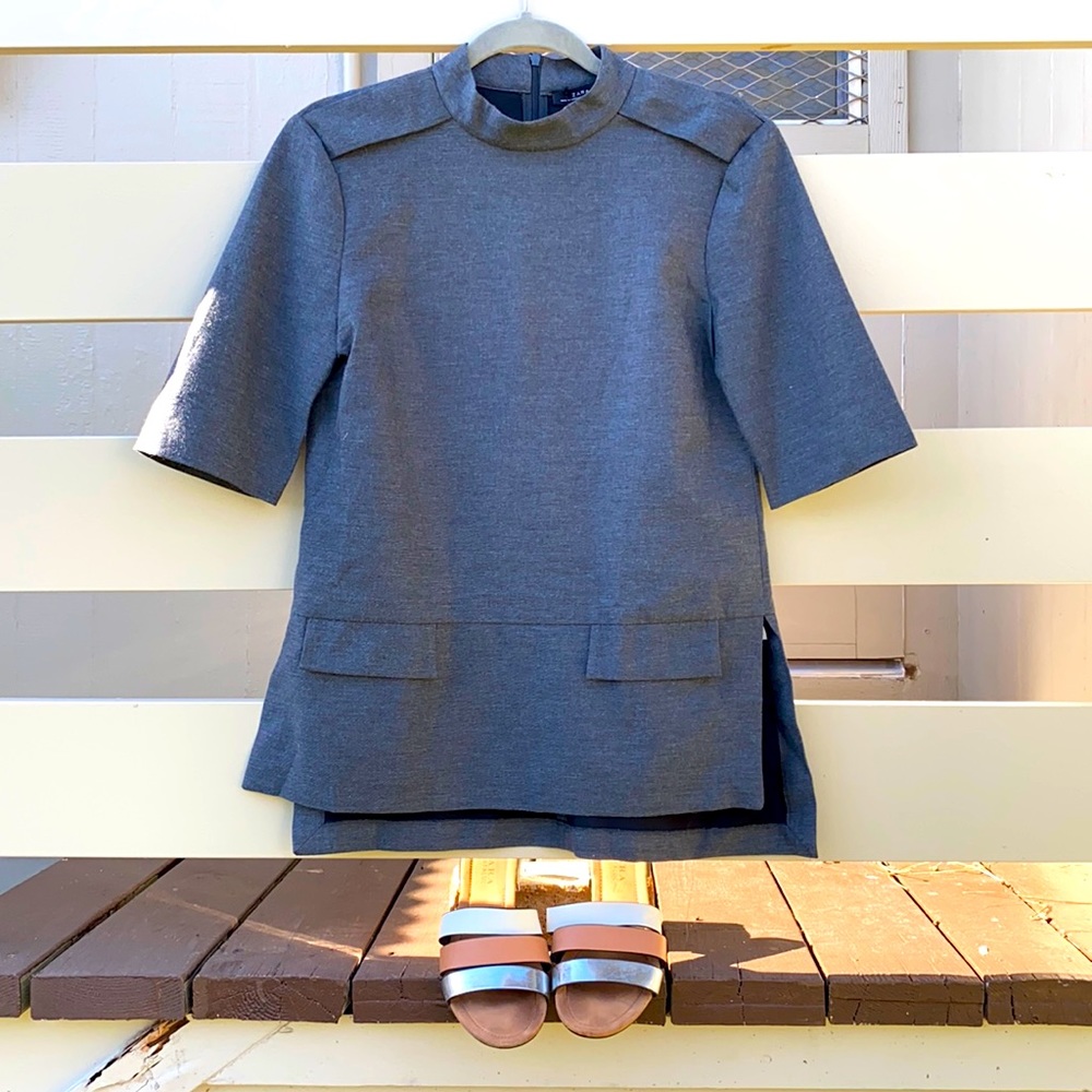 Mod inspired 3/4 sleeve Zara blouse NWT!